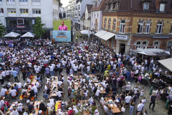 PublicViewing bei der Fußball EM in Sindelfingen