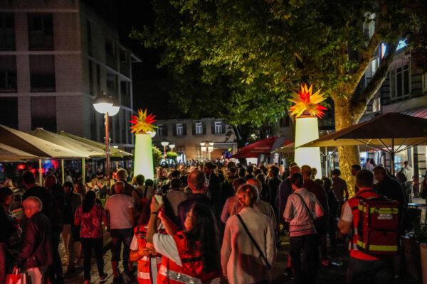 Feuerabend in der Sindelfinger Innenstadt